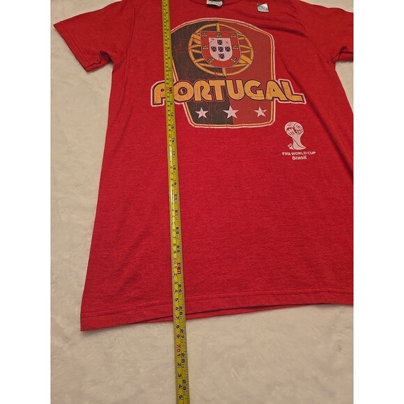 Portugal Brasil FIFA World Cup 2014 Brazil Soccer T Shirt Ronaldo Red Small NEW - Picture 6 of 8